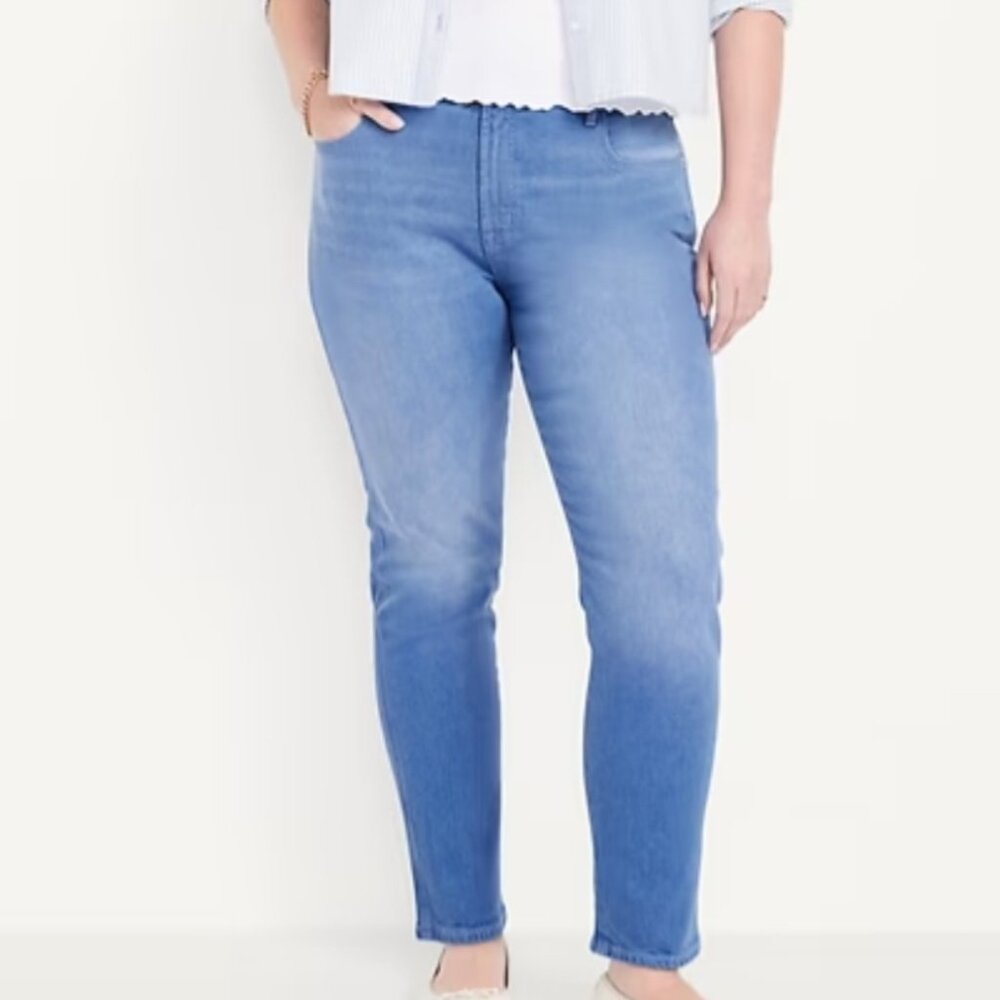 Womens Jeans Size 14 Old Navy New High Rise vintage slim